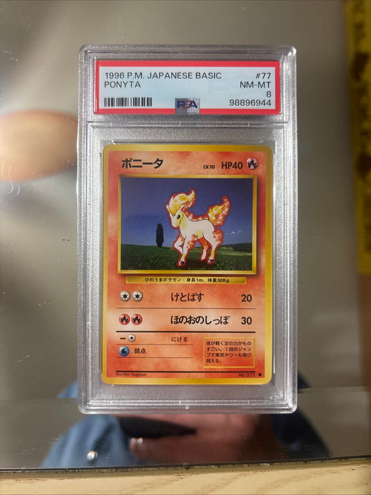 1996 P.M. Japanese Ponyta Graded PSA 8